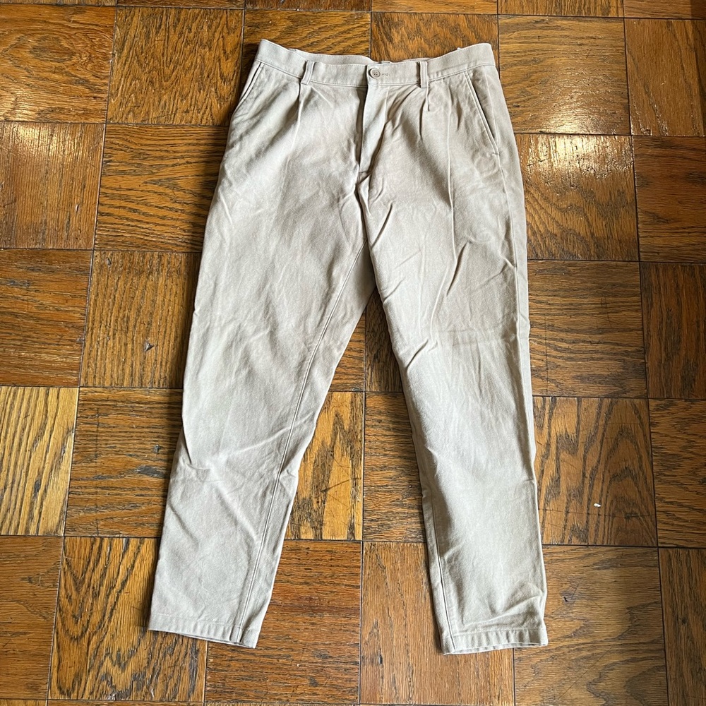 COS Men’s Cotton (felt-like) Tan Pants - 32R US